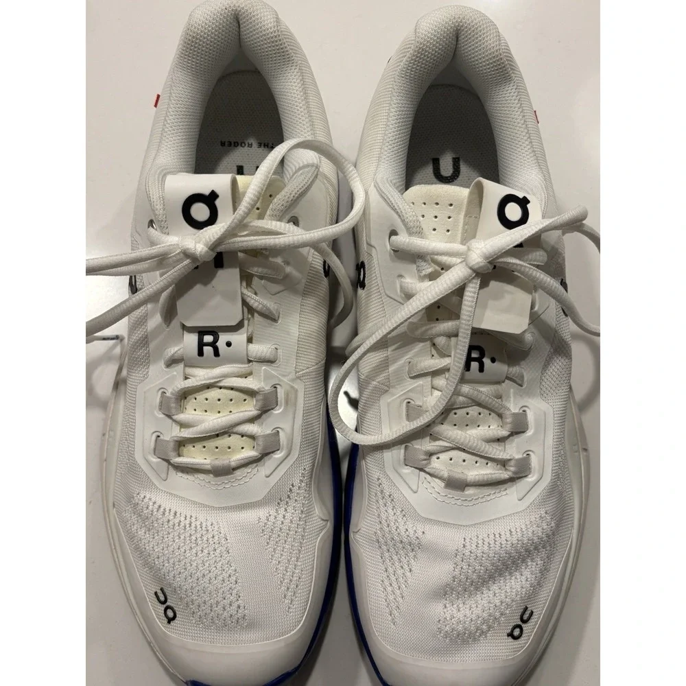 On THE ROGER Pro White / Indigo Tennis Shoes - 48.98721 Men's Size 11